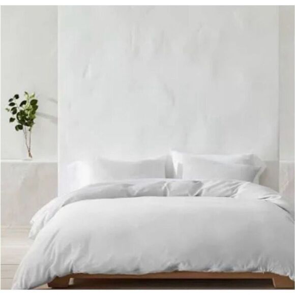 Casaluna Cashmere Blend Duvet Cover Set-King Light Grey - Picture 6 of 8